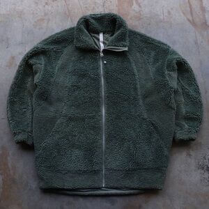 Lululemon Full-zip Oversized Teddy Fleece-Green